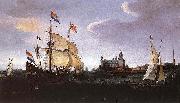 unknow artist Hollandse schepen in de Sont France oil painting artist